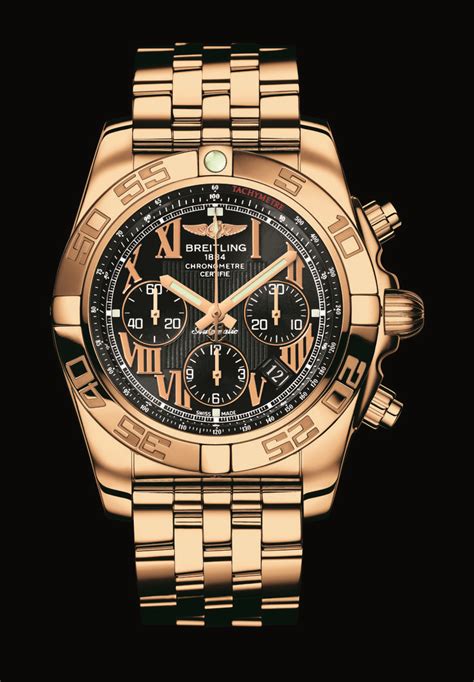 breitling chronomat chronograph in rose gold|breitling rose gold limited edition.